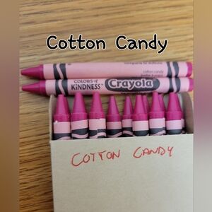16ct Crayola Crayons (Cotton Candy) Single Color Bulk Lot